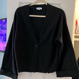 525 distressed cardigan